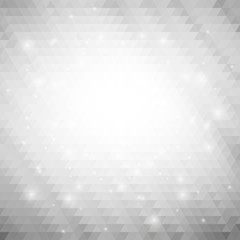 Gray geometric background, abstract triangle pattern vector