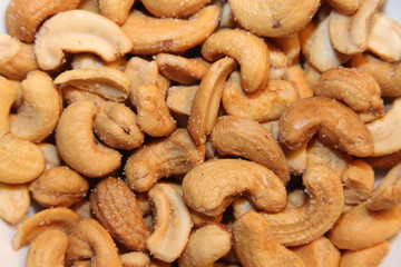 Cashew nuts with salt
