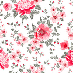 Luxurious color peony pattern.