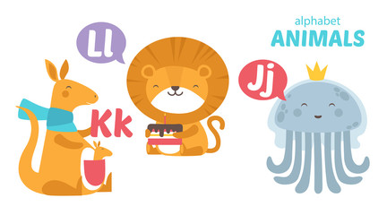 Fototapeta premium Animals Alphabet