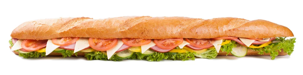 Zelfklevend Fotobehang Grote Franse sandwich © gargantiopa