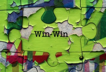 Win win puzzle concept