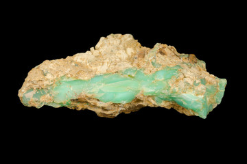 Apple green chrysoprase mineral