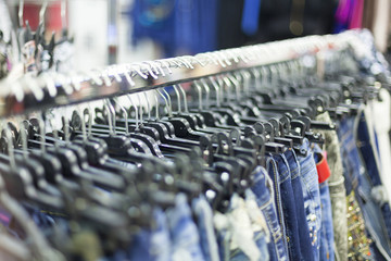 Fototapeta premium Clothes Rack - Clothing Store