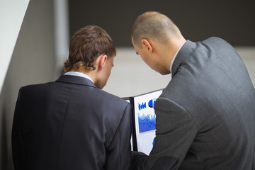 smart business partners communicating at meeting