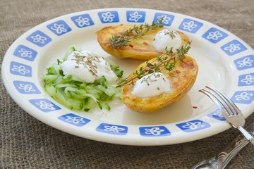 Low-calorie healthy lunch