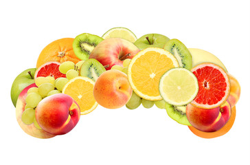 Fruit wig isolated on white