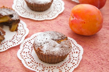 Plum chocolate cake