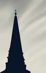 Kirchturmsilhouette
