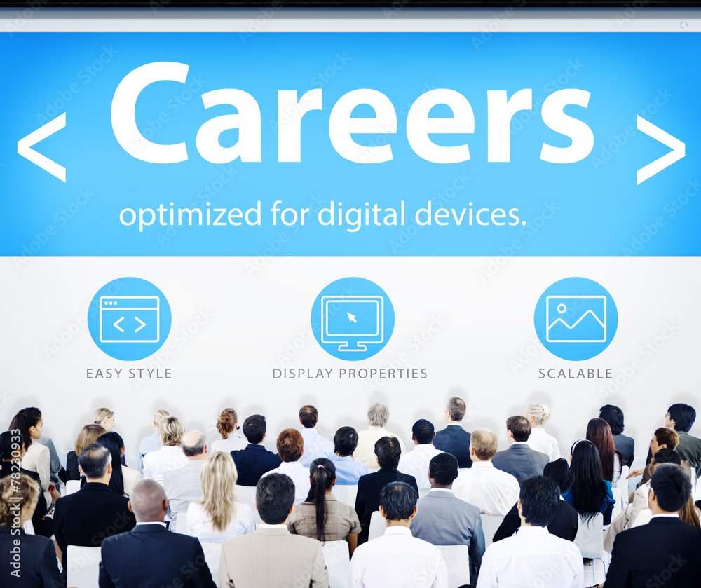 Wall mural Business People Career Seminar Concept