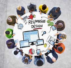 Responsive Design Web Online Communication Technology Concept