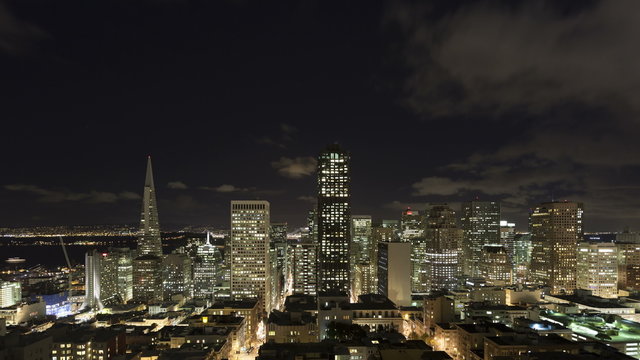 4K Time lapse San Francisco night