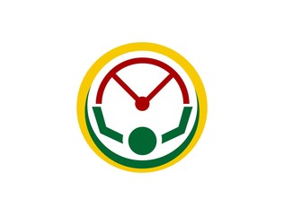 driver steer logo icon template