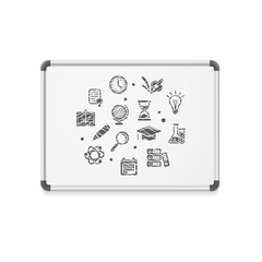 Vector whiteboard concept icon