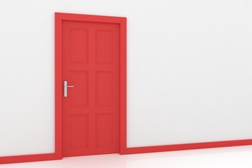 3d rendering of a door