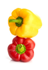 Red and yellow sweet pepper