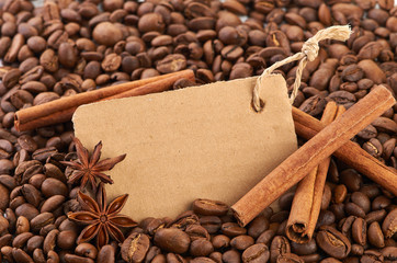 coffee bans and blank