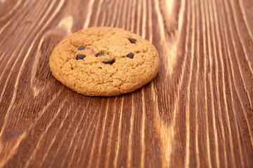 oat cookies on wooden table