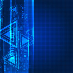 Obraz premium Abstract technological background.