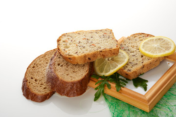 Different bread. Food background.