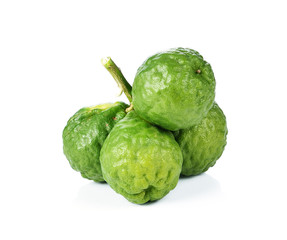 Bergamot isolated white background.