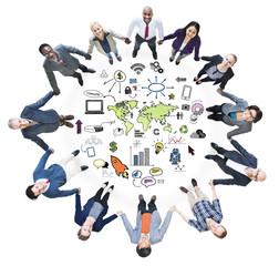 Global Business World Organization Market Commercial Concept