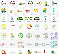 Abstract company logo vector collection