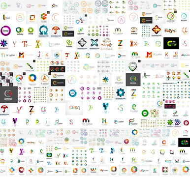 Mega collection of abstract company logo designs