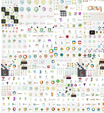 Huge mega collection of company logo icons