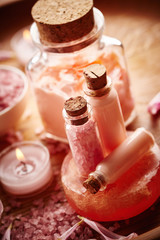 Spa still life with flower petals