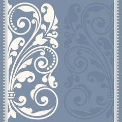 Floral pattern for invitation or greeting card.