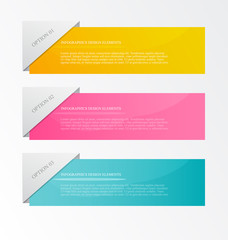 Fototapeta premium Modern inforgraphics template for banners, website templates and