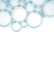Abstract light blue and white background with circles pattern