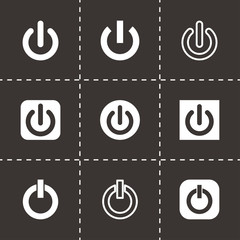 Vector shut down icon set