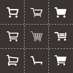 Vector shopping cart icon set