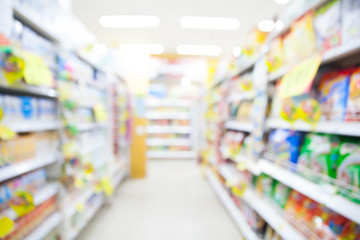 Supermarket blur background