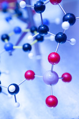 Obraz premium Science Molecular DNA Model Structure, business concept..