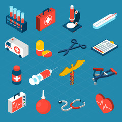 Medical Isometric Icons