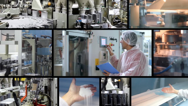 Sugar production, packaging and storage, montage