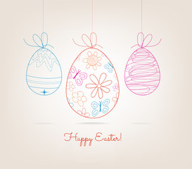 Ornamental doodle easter egg