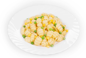 Pasta with green peas