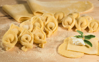 Tortellini caserecci  ricotta fresca e salvia