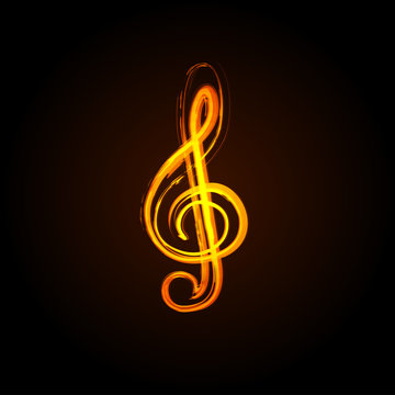 Music notes on a solide white background, easy editable