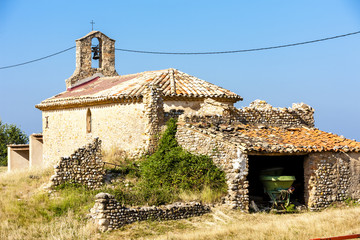 chapel in Ajonc, Provence, France