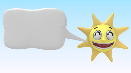 太陽と吹き出し