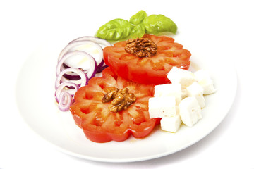 fresh vegetable greek salad