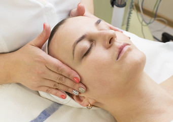 massage and facial peels at the salon cosmetics