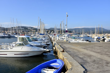 Port of Bandol in France