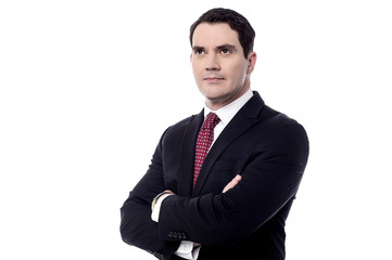 Businessman with folded arms
