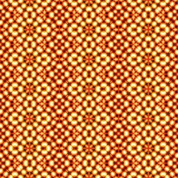 Orange kaleidoscope seamless abstract background.